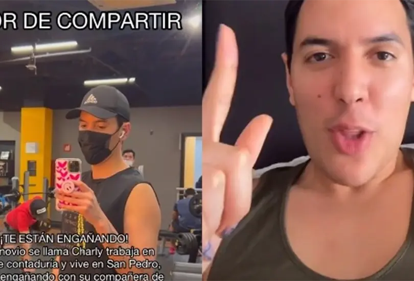 Descubre infidelidad de su novio por un tiktoker que escuch&oacute; conversaci&oacute;n en el gym