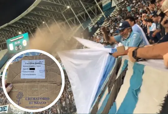 Tira las cenizas de su familiar en el estadio Tira las cenizas de su familiar en el estadio