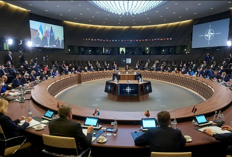 Aunque Ucrania no es miembro de la OTAN, sí es un país asociado Aunque Ucrania no es miembro de la OTAN, sí es un país asociado