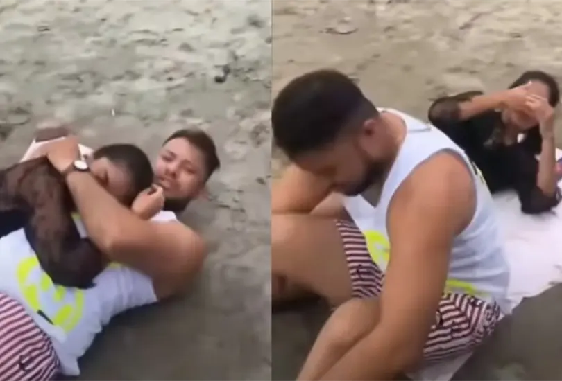 Mujer descubre a su esposo engañándola con su secretaria en la playa; le dijo que iba a trabajar | VIDEO Mujer descubre a su esposo engañándola con su secretaria en la playa; le dijo que iba a trabajar | VIDEO