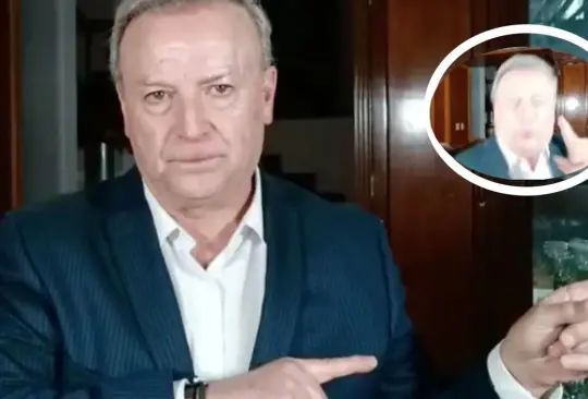 Gilberto Lozano, líder de FRENAA, se cae en plena transmisión en vivo | VIDEO