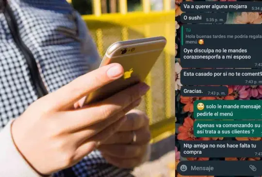 ¿Esposa tóxica? Mujer bloquea a clienta por pedirle el menú a su esposo ¿Esposa tóxica? Mujer bloquea a clienta por pedirle el menú a su esposo