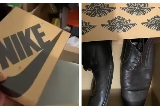 Cliente compra tenis y recibe unos zapatos usados Cliente compra tenis y recibe unos zapatos usados