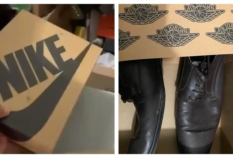 Cliente compra tenis y recibe unos zapatos usados Cliente compra tenis y recibe unos zapatos usados