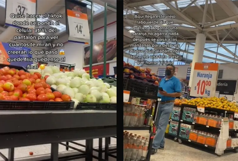 Mujer graba el momento en que un hombre le toma una fotograf&iacute;a sin su consentimiento