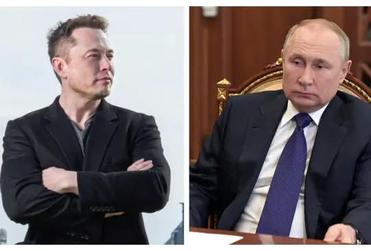 Elon Musk reta a Vladimir Putin