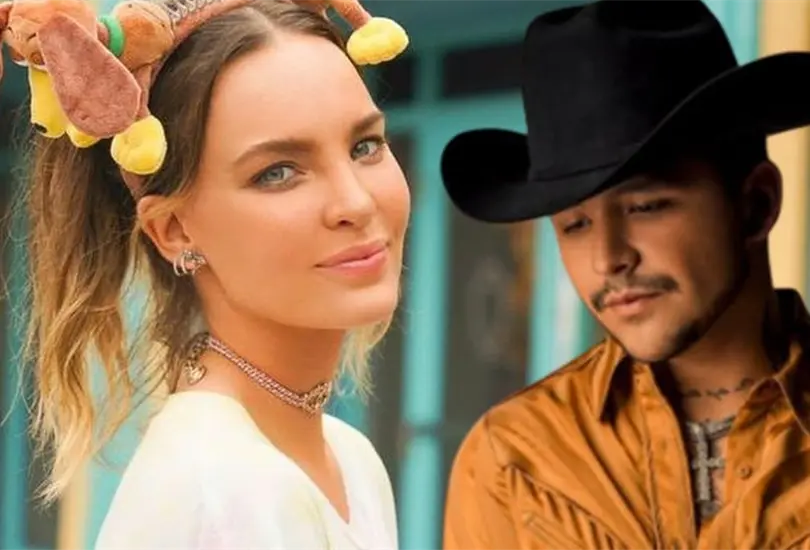 Belinda aparece en video con anillo que le dio Christian Nodal. 