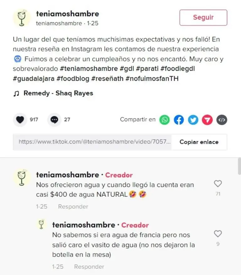 TikTok @teniamoshambre