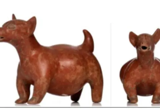 Las figuras están elaboradas en barro modelado del estilo Comala, procedente de Colima. Las figuras están elaboradas en barro modelado del estilo Comala, procedente de Colima.