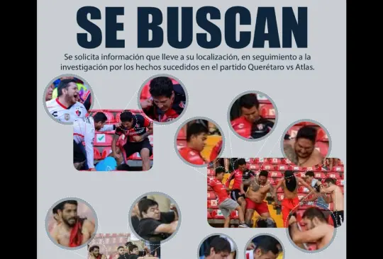 Fiscalía de Querétaro busca a 19 aficionados de Atlas ligados a riña