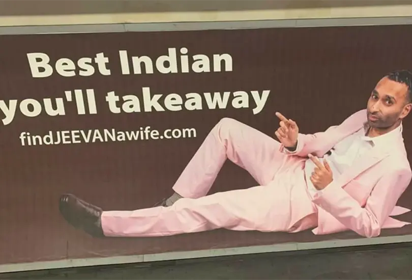 Hombre gasta una fortuna en publicidad para encontrar esposa Hombre gasta una fortuna en publicidad para encontrar esposa