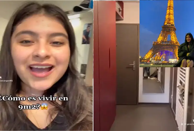 Mexicana muestra c&oacute;mo es vivir en un departamento de 9 metros cuadrados en Francia | VIDEO