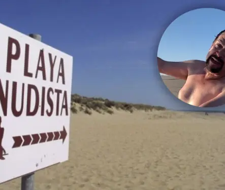 ¡Fuera Ropa! Diputado de Morena se desviste para promover nueva playa nudista