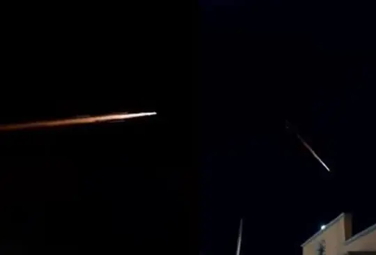 El fragmento atravesó por el cielo de Chihuahua y otras zonas del país. El fragmento atravesó por el cielo de Chihuahua y otras zonas del país.