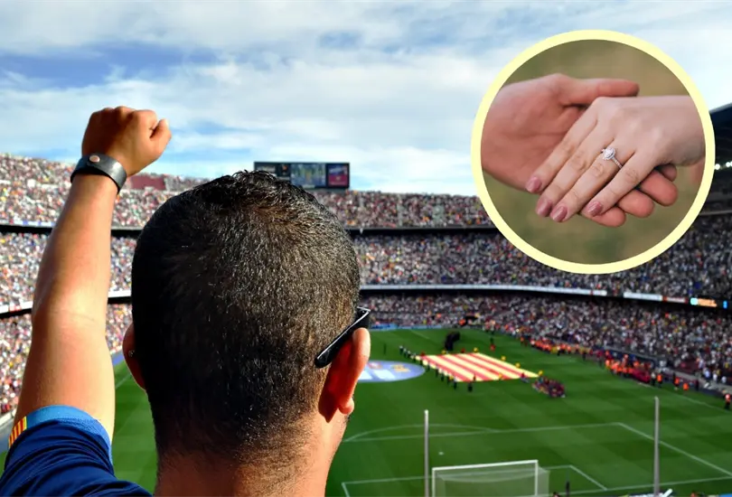 Joven posterga su boda y vende el anillo para ir a apoyar a su equipo de fútbol Joven posterga su boda y vende el anillo para ir a apoyar a su equipo de fútbol