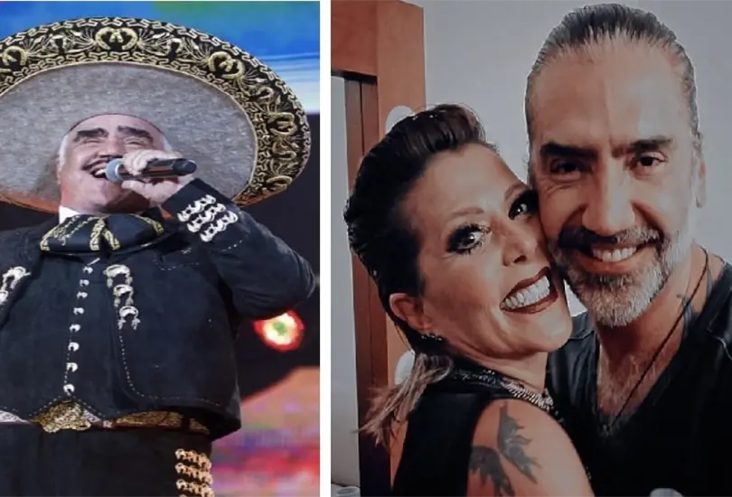 Vicente Fernández quería que su hijo conociera a la yegüita de Silvia Pinal. Vicente Fernández quería que su hijo conociera a la yegüita de Silvia Pinal.