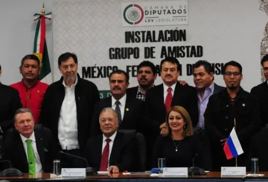 Diputados del PT, Morena y PRI estuvieron en la instalación del Grupo de Amistad México-Rusia.