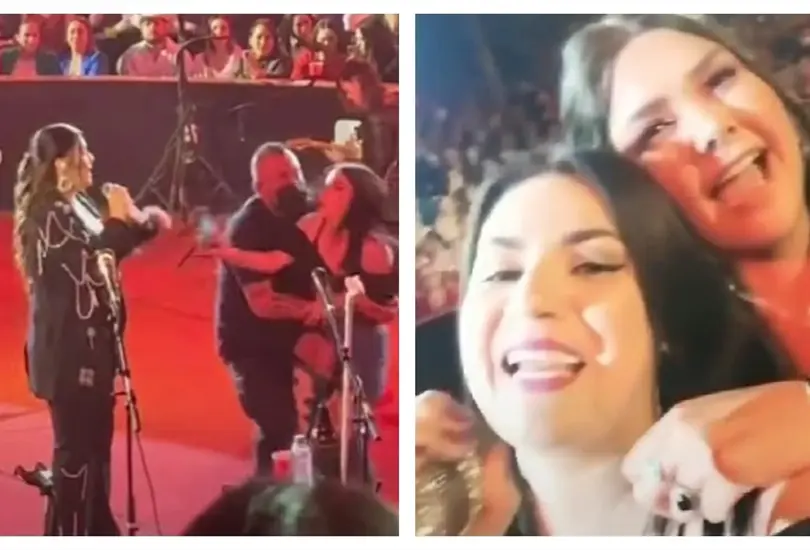 Yuridia canta con una fan