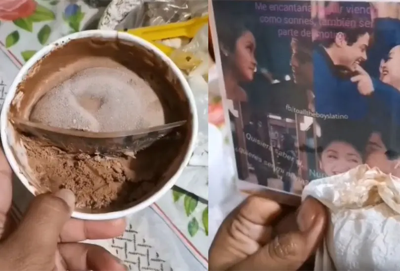 Se lo dieron el 14 y lo abrió ahorita Joven descubre propuesta de noviazgo en un bote de helado Se lo dieron el 14 y lo abrió ahorita Joven descubre propuesta de noviazgo en un bote de helado