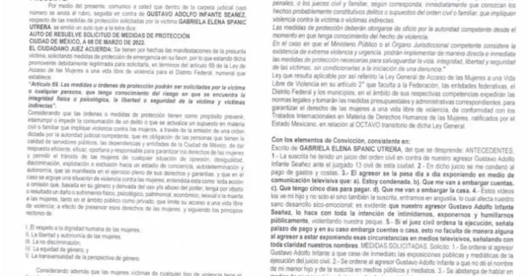 Gaby Spanic mostró el documento en sus redes sociales. Foto: Instagram