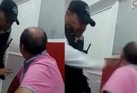 Policía de Nezahualcóyotl cachetea a hombre detenido y éste le devuelve el golpe Policía de Nezahualcóyotl cachetea a hombre detenido y éste le devuelve el golpe
