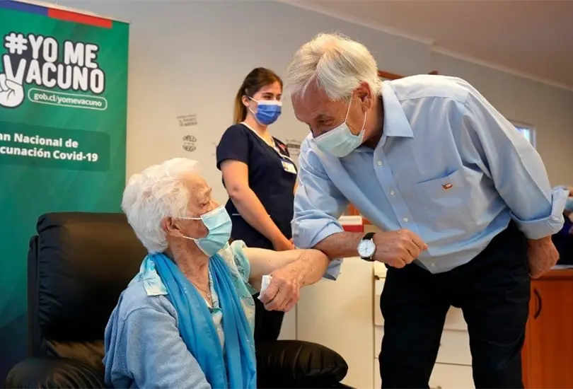 Sebasti&aacute;n Pi&ntilde;era conmemor&oacute; 2 a&ntilde;os de la pandemia en Chile