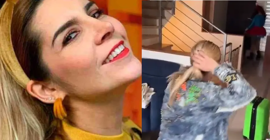 La famosa recibió una sacudida. La famosa recibió una sacudida.