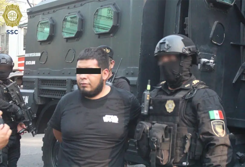 Detienen a líder de la Unión Tepito en Azcapotzalco; relacionado con la muerte de dos policías Detienen a líder de la Unión Tepito en Azcapotzalco; relacionado con la muerte de dos policías