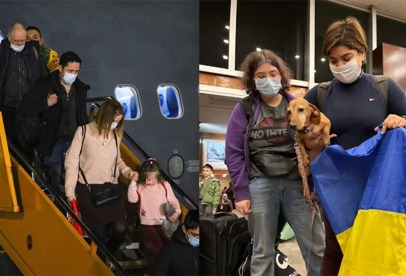 Desde Ucrania, llega avi&oacute;n con mexicanos al aeropuerto de la CDMX. 