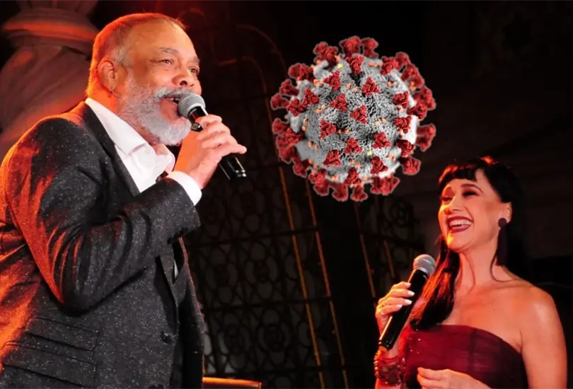 Susana Zabaleta y Francisco C&eacute;spedes se molestan al hablar de COVID. 