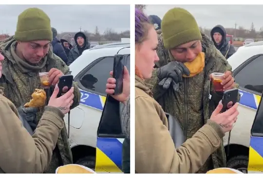 Soldado ruso habla con su mamá Soldado ruso habla con su mamá