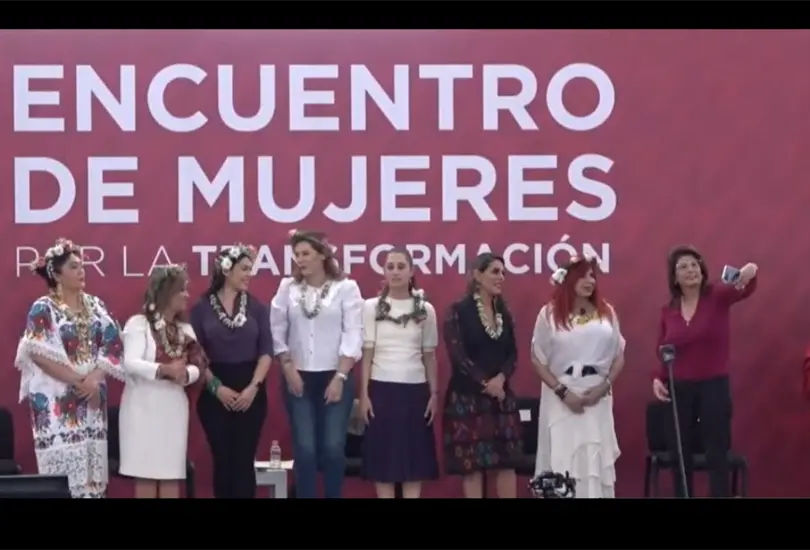 Claudia Sheinbaum encabeza encuentro de mujeres de la 4T