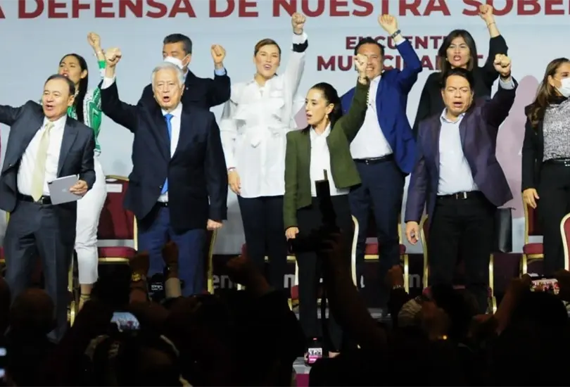 En el Encuentro Municipalista de la 4T estuvieron secretarios de Estado y gobernadores de Morena. En el Encuentro Municipalista de la 4T estuvieron secretarios de Estado y gobernadores de Morena.