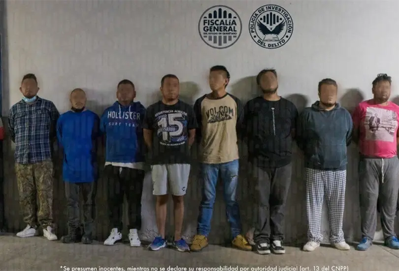 Presentan a 10 primeros detenidos por disturbios en estadio de Querétaro. Presentan a 10 primeros detenidos por disturbios en estadio de Querétaro.