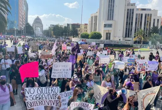 Marcha 8M autoridades capitalinas reportan ocho personas heridas y 75 mil asistentes