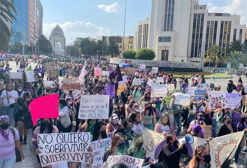 Marcha 8M autoridades capitalinas reportan ocho personas heridas y 75 mil asistentes Marcha 8M autoridades capitalinas reportan ocho personas heridas y 75 mil asistentes