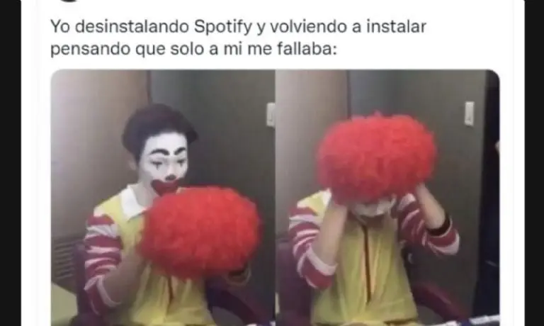 Spotify Los mejores memes que dejó la caída de la app de música - Twitter