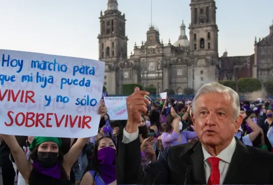 AMLo asegura que marcha 8M se llevó a cabo en paz. AMLo asegura que marcha 8M se llevó a cabo en paz.