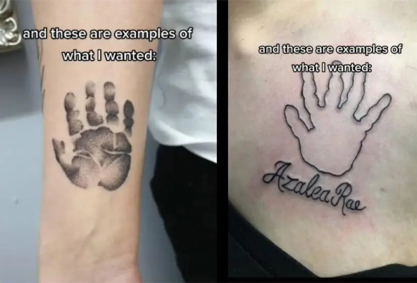 Lo arruinó; Mujer decide tatuarse la huella de su hija y el resultado fue decepcionante Lo arruinó; Mujer decide tatuarse la huella de su hija y el resultado fue decepcionante