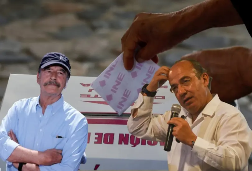 Vicente Fox y Felipe Calder&oacute;n se manifestaron sobre la revocaci&oacute;n de mandato. 