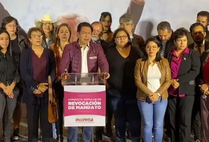 Mario Delgado asegur&oacute; que las primeras cifras de los resultados de la revocaci&oacute;n de mandato favorecen a AMLO