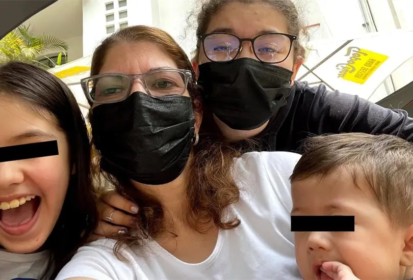 La madre y sus hijos son originarios de Monterrey. 