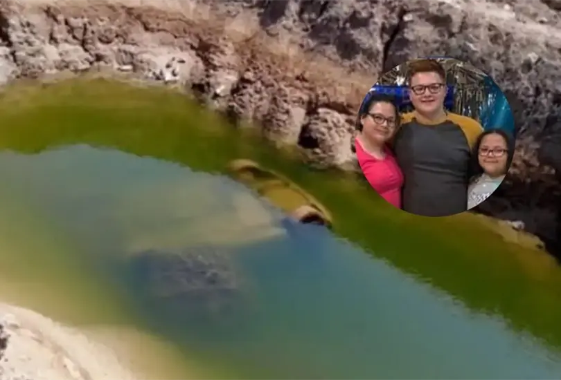 El veh&iacute;culo se encontraba dentro de un dep&oacute;sito de agua de lluvia.