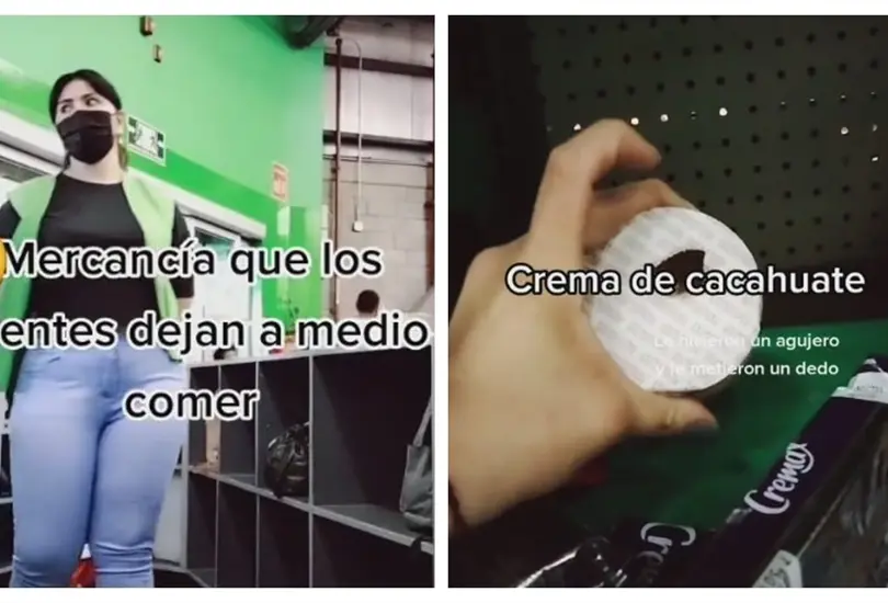 Empleada exhibe a clientes de Bodega Aurrer&aacute; que se comen los productos sin pagar