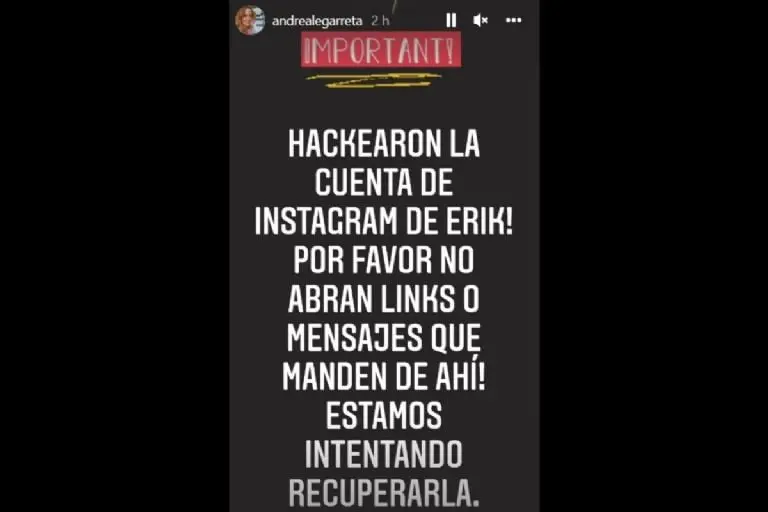 Tras el hackeo, la cuenta de Erik Rubín estuvo bloqueada por varias horas - Especial