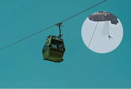 Accidente de teleférico en India deja tres personas muertas. Accidente de teleférico en India deja tres personas muertas.