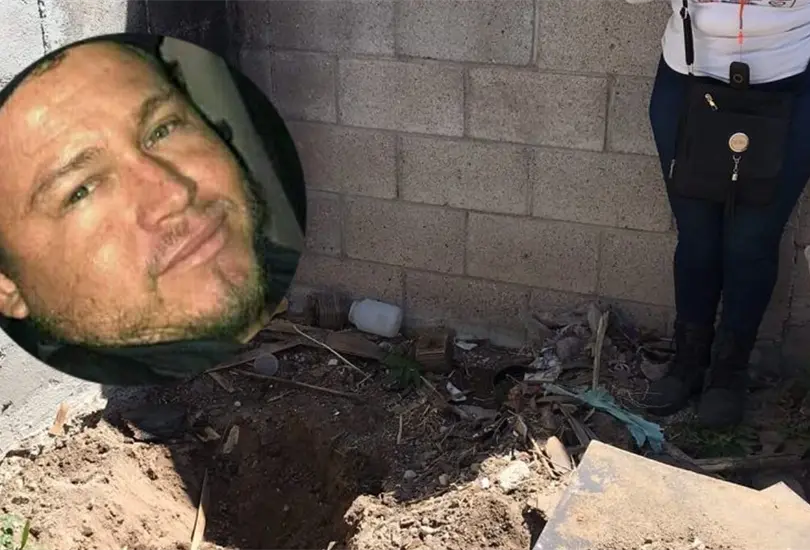 La madre busca a sus hijos desaparecidos. 