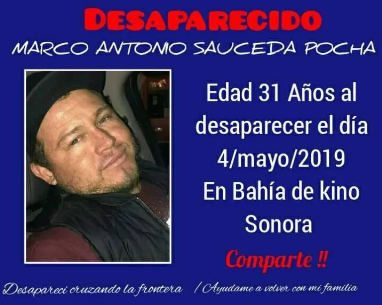 Marco Antonio desapareció en 2019. FOTO: Facebook