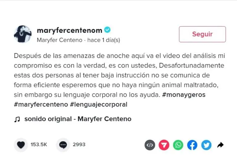 TikTok @maryfercentenom