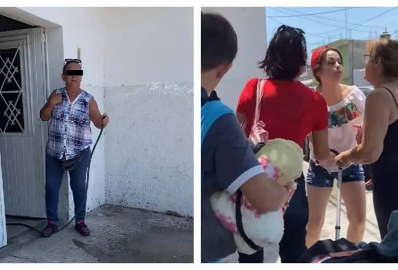Mujer moja a turistas en Colima